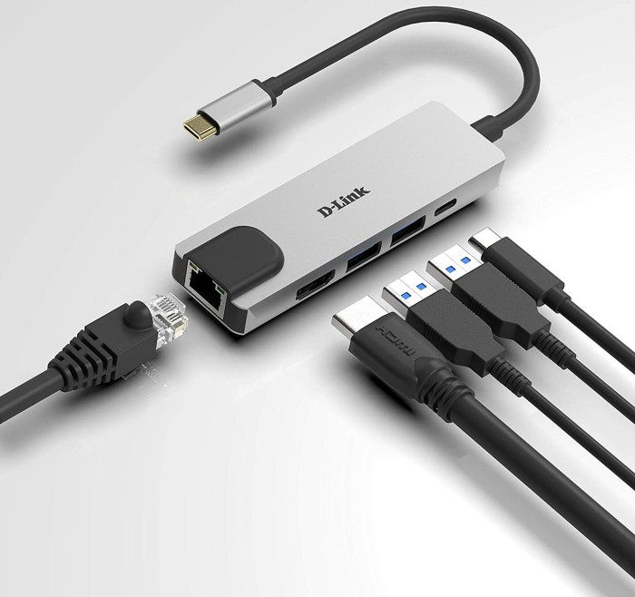 D-Link 5-in-1 USB-C Hub with HDMI/Ethernet/Power Delivery