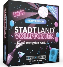 Stadt Land Vollpfosten - Das Kartenspiel - Party Edition Jetzt geht's rund