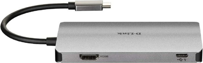 D-Link 6-w-1 USB-C hub with HDMI/czytnik kart pamięci/Power Delivery