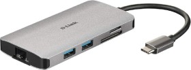 D-Link 8-in-1 USB-C Hub with HDMI/Ethernet/Card Reader/Power Delivery (DUB-M810)