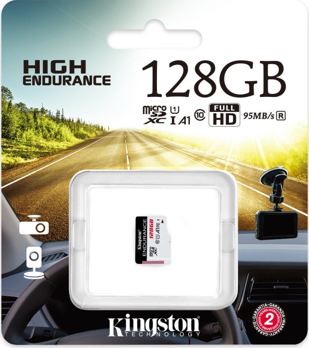 Kingston High Endurance R95/W45 microSDXC 128GB, UHS-I U1, A1, Class 10