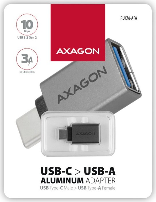 AXAGON USB-C 3.1 wtyczka na USB-A 3.1 gniazdko, adapter