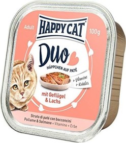 Happy Cat Duo Geflügel und Lachs 1.2kg (12x 100g)