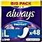 Always Dailies Extra Protect large panty liners, 48 pieces