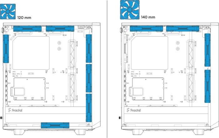 Fractal Design Meshify 2 Compact RGB Black TG Light Tint, szklane okno