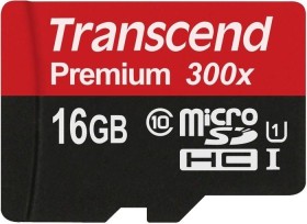 Transcend Premium R45 microSDHC 16GB, UHS-I, Class 10