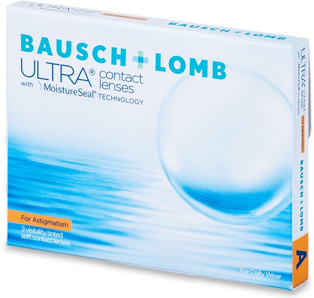 Bausch&Lomb ULTRA for Astigmatism, -1.25 Dioptrien, 3er-Pack