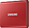 Samsung Portable SSD T7 rot 1TB, USB-C 3.1 Vorschaubild