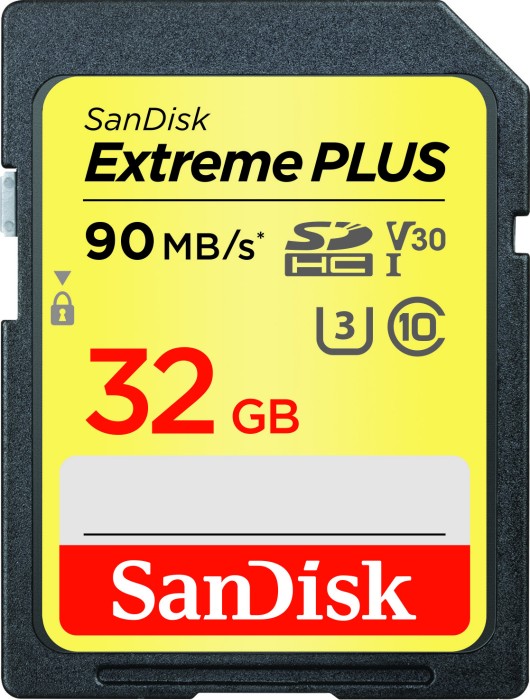 SanDisk Extreme PLUS, SD UHS-I U3, V30, Rev-WF