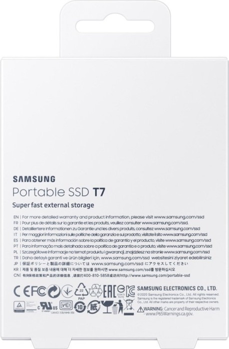 Samsung Portable SSD T7 rot 2TB, USB-C 3.1
