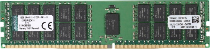 Kingston 32 GB DDR4-3200 MHz ECC Reg CL22DIMM 2Rx8 288-pin SDRAM / CL22 / / 1.2V / / Hynix C Rambus (KSM32RD8/32HCR)