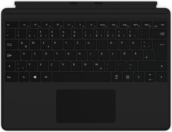 Microsoft Surface Pro X Keyboard schwarz, DE