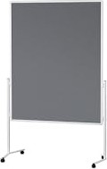 Magnetoplan Moderationstafel 120x150cm weiß mit grauem Filz