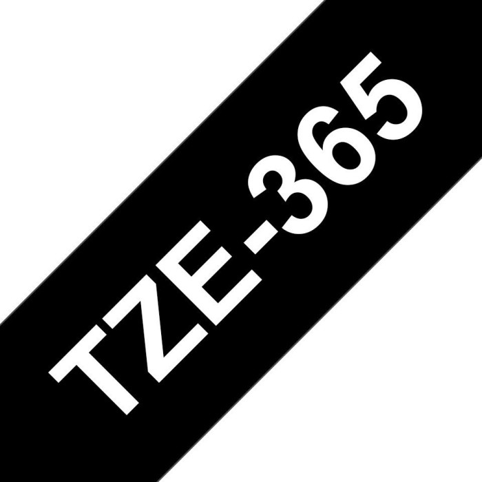 Brother TZe-365 taśma do drukarek, 36mm, biały/czarny