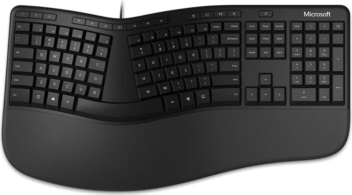 Microsoft Ergonomic Keyboard, USB, DE