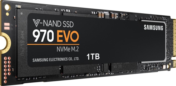 Samsung SSD 970 EVO 1TB, M.2 2280/M-Key/PCIe 3.0 x4