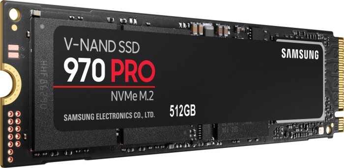 Samsung SSD 970 PRO 512GB, 512B, M.2 2280/M-Key/PCIe 3.0 x4