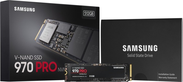 Samsung SSD 970 PRO 512GB, 512B, M.2 2280/M-Key/PCIe 3.0 x4