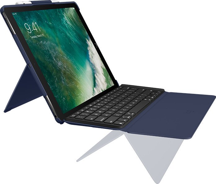 Logitech Slim Combo, KeyboardDock do Apple ipad Pro 12.9", niebieski, CH