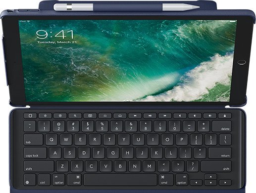 Logitech Slim Combo, KeyboardDock do Apple ipad Pro 12.9", niebieski, CH