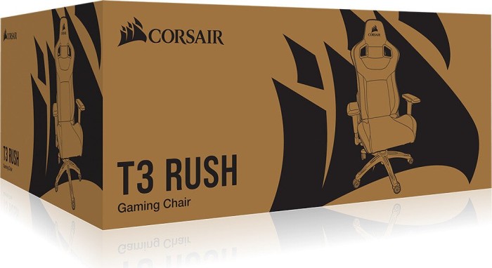 Corsair T3 Rush Gamingstuhl, schwarz