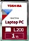 Toshiba L200 Laptop PC Slim 1TB, SATA 6Gb/s, retail (HDWL110EZSTA)
