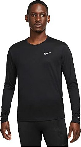 Nike Pro Dri-FIT Shirt langarm weiß/schwarz (Herren)