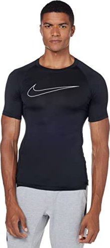 Nike Pro Dri-FIT Shirt kurzarm schwarz/weiß (Herren)