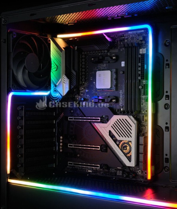 Phanteks Digital RGB Neon LED Kit, Black, 2x 40cm, LED-Streifen