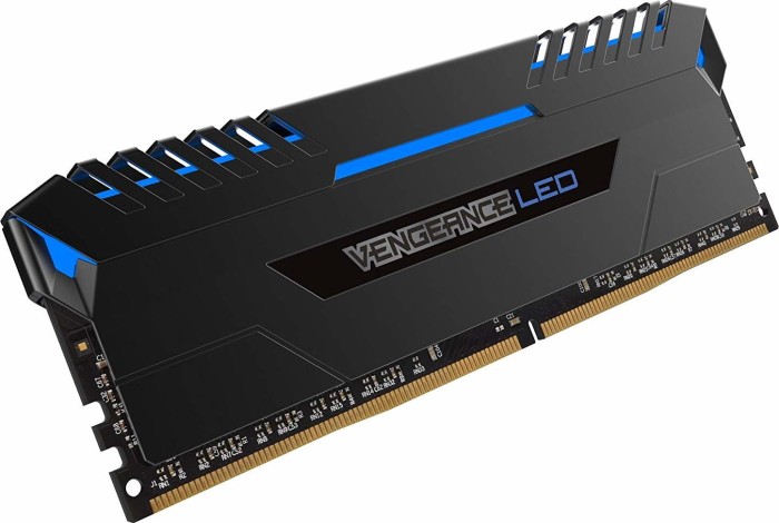 Corsair Vengeance LED blau DIMM Kit 32GB, DDR4-3200, CL16-19-19-36