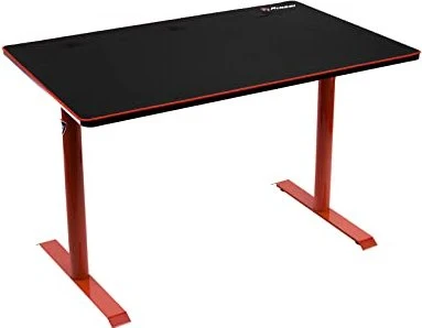 Arozzi Arena Gaming-Schreibtisch – Pure Black, 160x82 Cm, Höhenverstellbar 70-80 Cm | Mit Integriertem Mauspad, Kabelmanagement, Für 3 Monitore