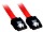 Lindy SATA przewód z zatrzaskiem czerwony 1m, prosty/prosty (33452)