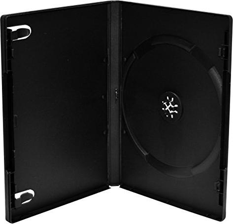 MediaRange DVD-Hülle für 1 Disc, 14mm, maschinenfähig, schwarz, 50 Stück