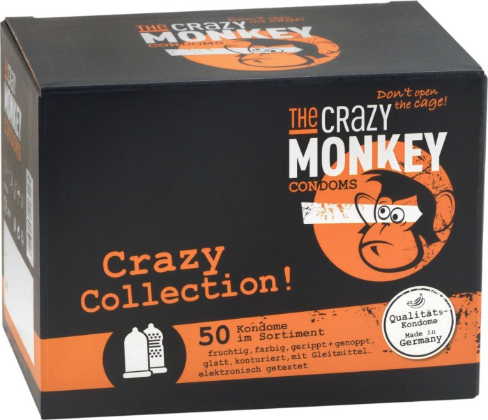 The Crazy Monkey Condoms Crazy Collection, 50 Stück