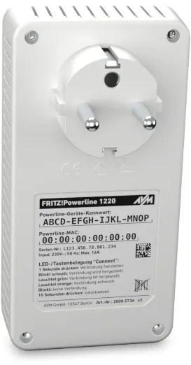 AVM FRITZ!Powerline 1260 WLAN Set Powerline Adapter 1200 Mbit/s Kabellos  und Kabelgebunden Powerline Adapter kaufen