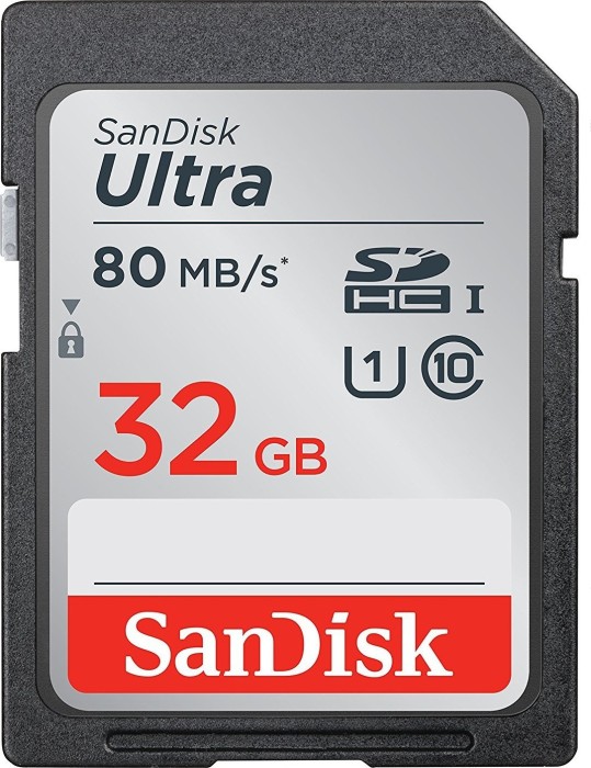 SanDisk Ultra R80 SDHC 32GB, UHS-I U1, Class 10