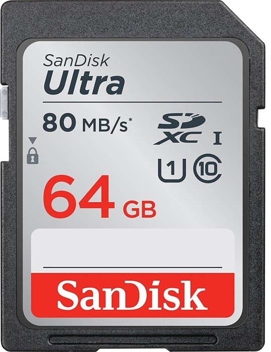 SanDisk Ultra R80 SDXC 64GB, UHS-I U1, Class 10