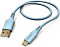 Hama Ladekabel Flexible USB-A/Micro-USB 1.5m Silikon blau (201563)