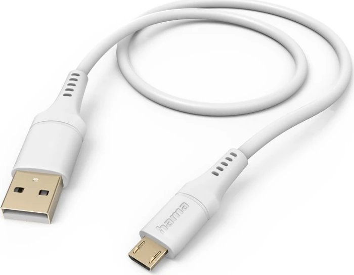 Hama Flexible USB A Auf USB C Ladekabel 1,5m Aus Silikon | Schnellladung & Knickschutz, Vergoldete Stecker, Schwarz