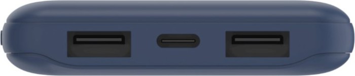 Belkin BoostCharge 3-Port Power Bank 10K + USB-A/USB-C Cable blau