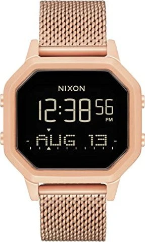 Swatch Orologio Digitale Quarzo da Donna con Cinturino in Acciaio Inox