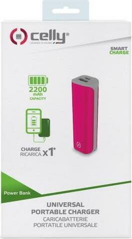 Celly Powerbank Daily 2200 pink