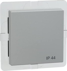 System M Wippe IP44 Thermoplast edelmatt aluminium