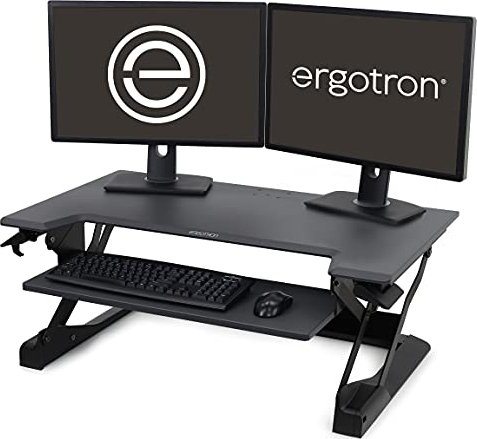 Ergotron WorkFit TL schwarz, Sitz-Steh-Schreibtisch