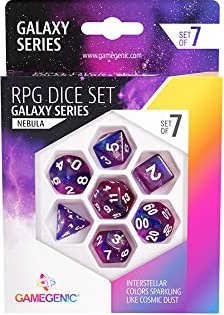 Gamegenic RPG Dice Set Galaxy Series nebula, 7 Stück