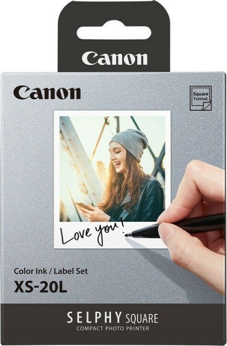 Canon XS-20L Fotopapier glänzend weiß, 72x85mm, 20 Blatt