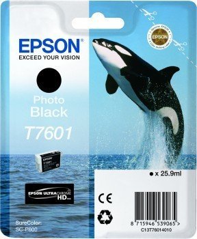 Epson tusz T7601 czarny foto