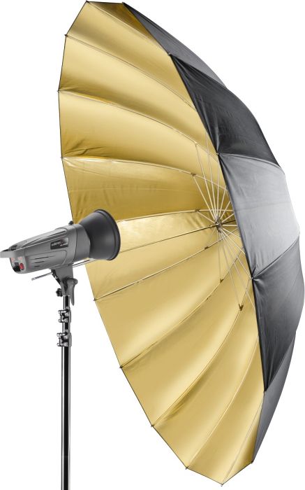 Walimex Pro parasol reflektujący czarny/złoty 180cm