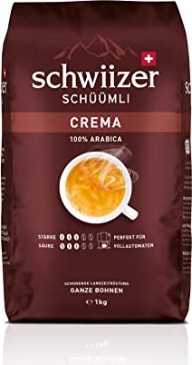 Schwiizer Schüümli Crema Kaffeebohnen, 1.00kg