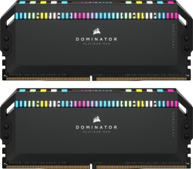 Corsair Dominator Platinum RGB schwarz DIMM Kit 32GB, DDR5-5600, CL36-36-36-76, on-die ECC (CMT32GX5M2B5600C36)